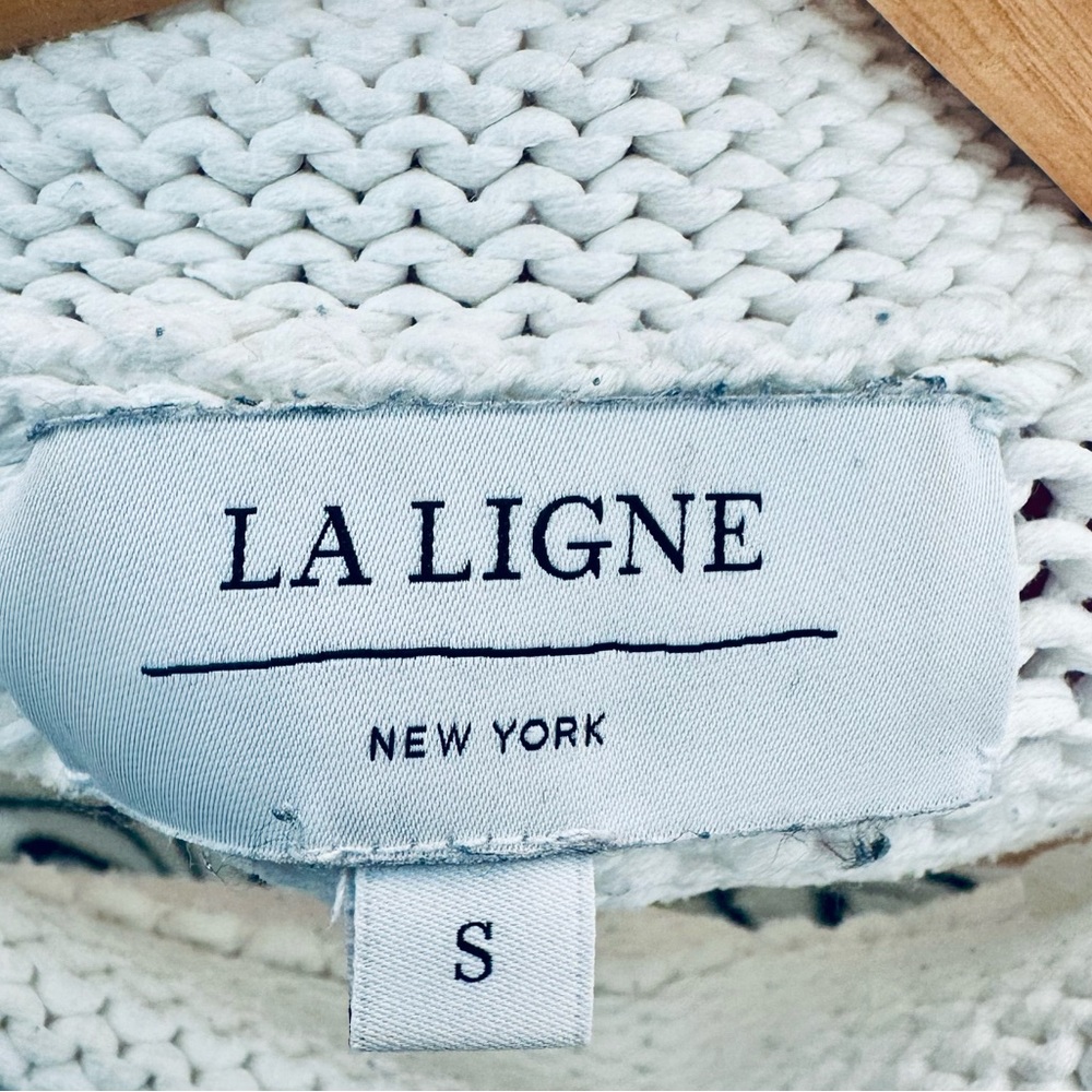 La Ligne Navy and White Striped Marin Mini Sweater - Picture 5 of 5